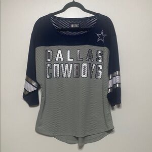 NFL Team Apparel Dallas Cowboys Women’s Mesh Top